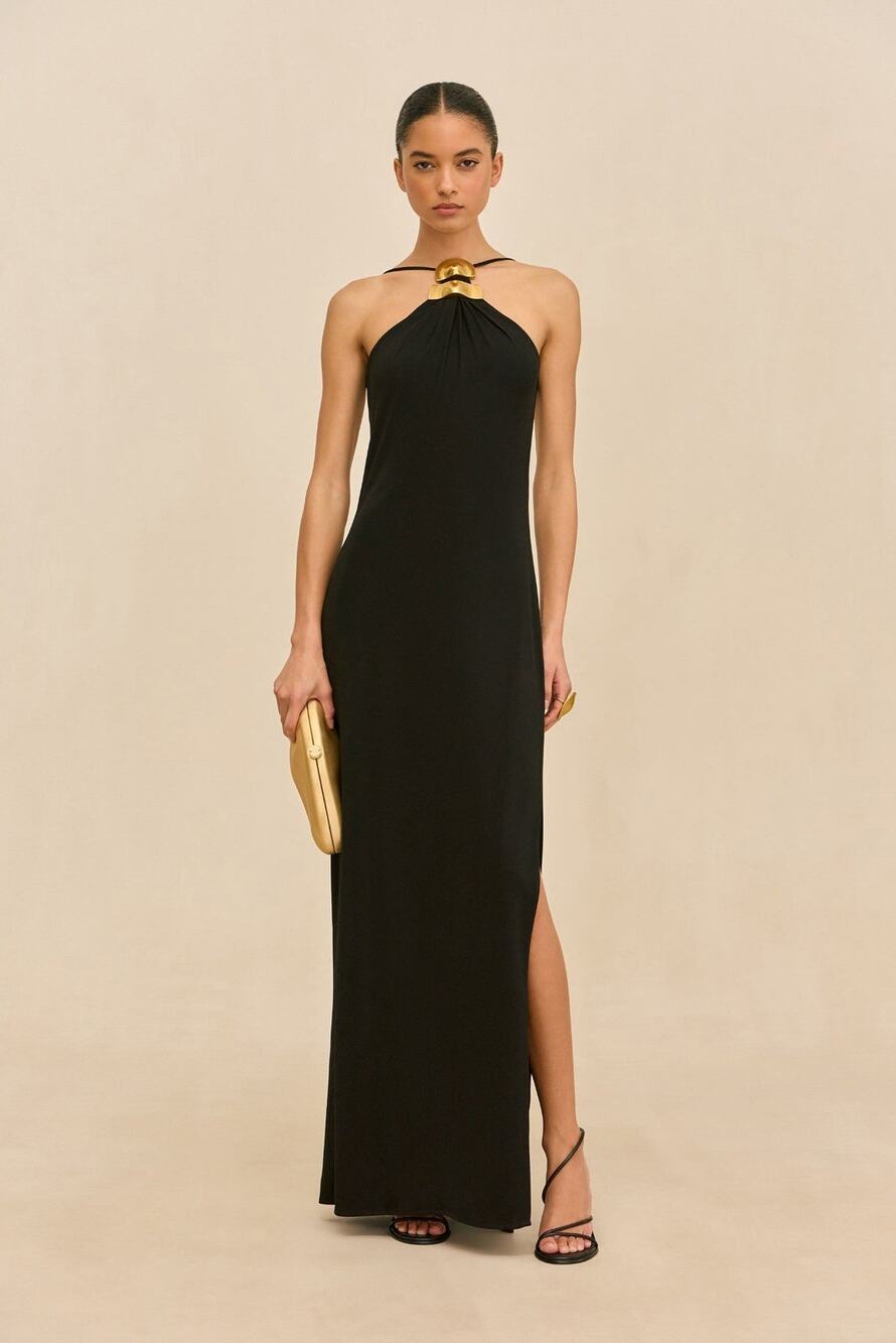 Cult Gaia Vaela Halterneck Maxi Gown - XS